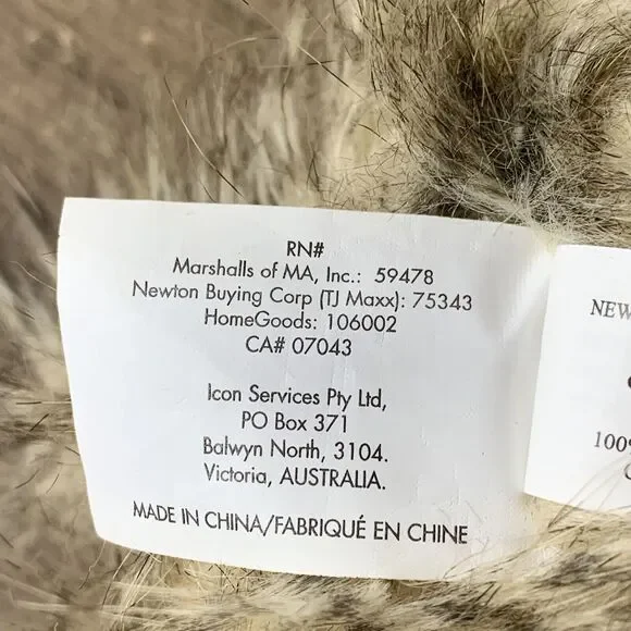 Sloth Plush Stuffed Animal Toy Fuzzy Hairy Brown Beige Patterned Paws Marshalls - Picture 9 of 11